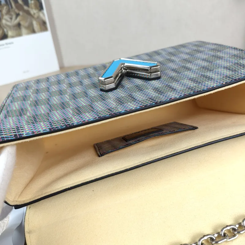 Louis Vuitton Crossbody Bag Twist Blue PVC Medium 23 × 9.5 × 17 cm — detail view 7 of 12