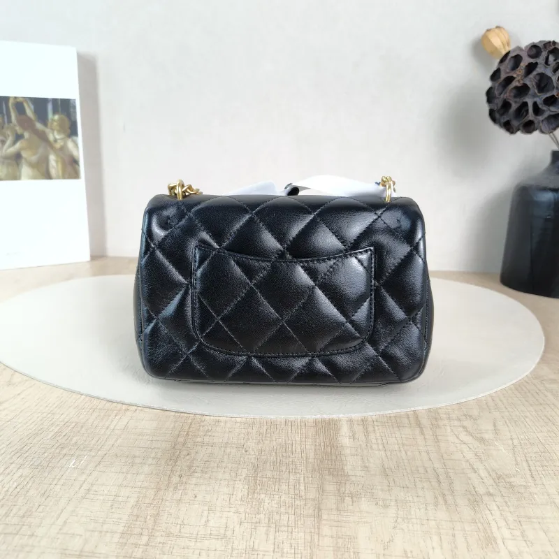 Chanel Crossbody Bag Classic Flap Mini CF Mini Lambskinmini17 × 8 × 13.5 cm — cover view 5 of 6