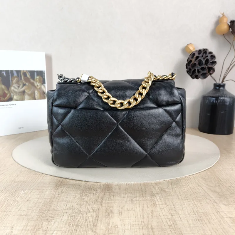 Chanel Crossbody Bag 19Bag Black SL ambskin Small 26 × 9 × 16 cm — cover view 2 of 6