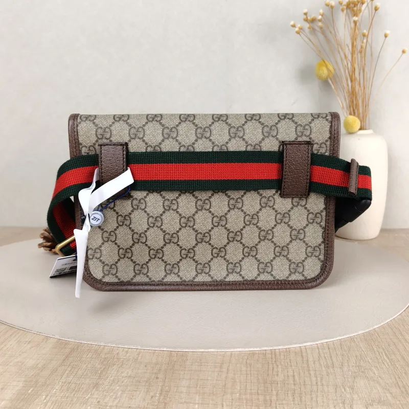 GUCCI Crossbody Bag Neo Vintage Belt Bag Monogram PVC Medium 24 × 4 × 17 cm — cover view 3 of 5
