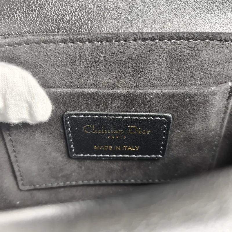 DIOR Crossbody Bag Jolie Top Handle Pearl Crossbody Bag Black Calfskin Mini 19 × 7 × 12 cm — detail view 6 of 12