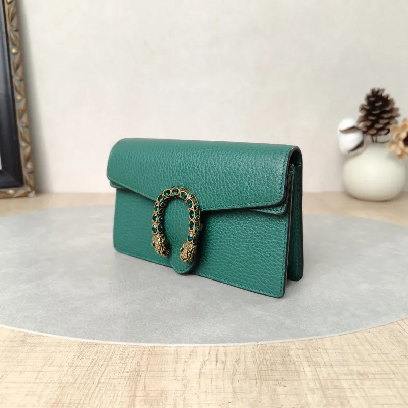 GUCCI Crossbody Bag Dionysus Green Calfskinmini16.5 × 4.5 × 10 cm — cover view 5 of 5