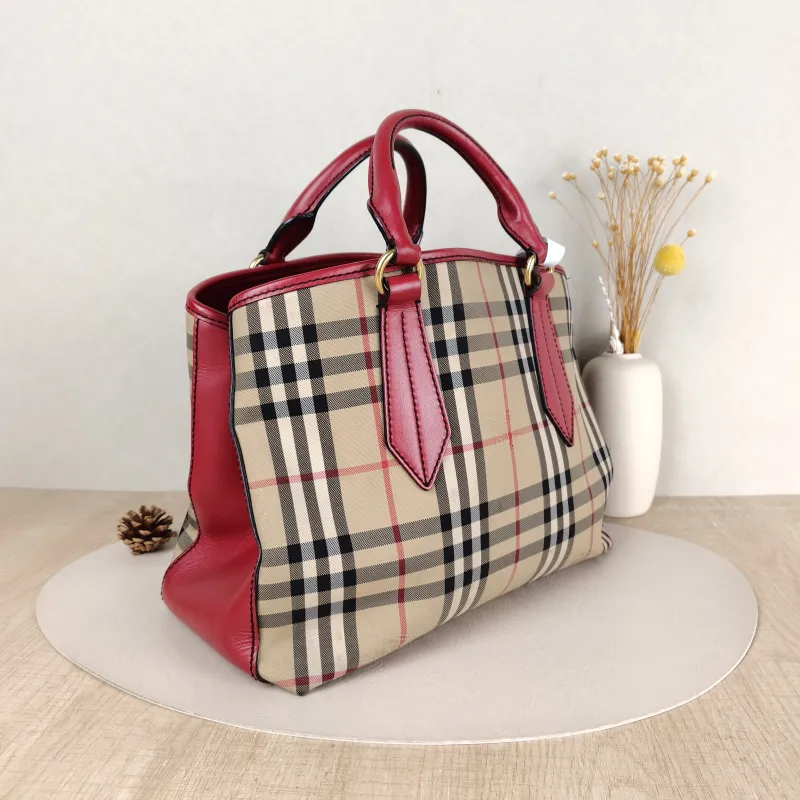 BURBERRY Shoulder Bag Top Handle Bag Canvas One Size 30 × 16 × 23 cm — cover view 5 of 5