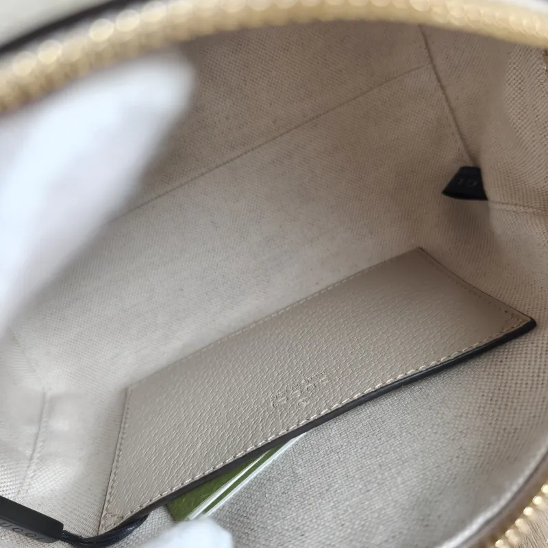GUCCI Top Handle Bag Ophidia Beige PVC Mini 21.5 × 11.5 × 14 cm — detail view 11 of 14