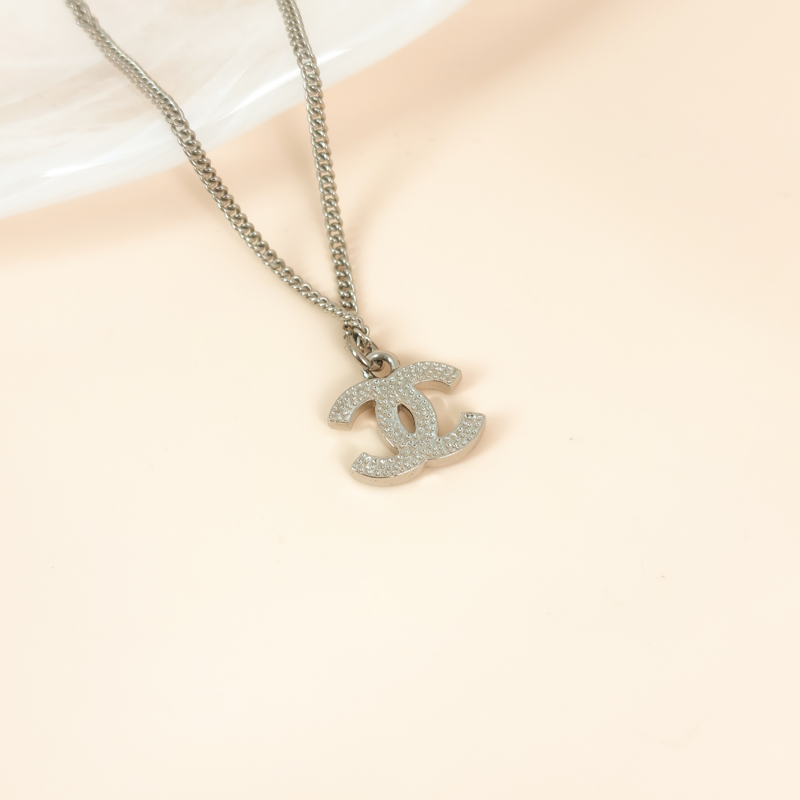 Chanel Necklace c Necklace Silver One Size42cm — cover view 7 of 8