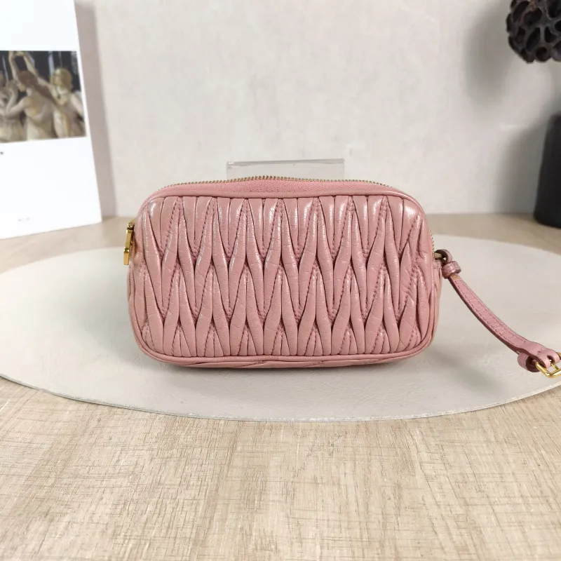 Miumiu Shoulder Bag Camera Bag Pink Lambskin 16 × 4 × 9 cm — cover view 5 of 5