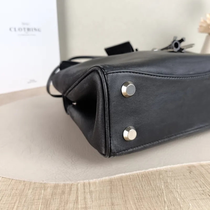 BALENCIAGA Crossbody Bag RODEO Black Calfskin Mini 23 × 10 × 17 cm — detail view 4 of 12