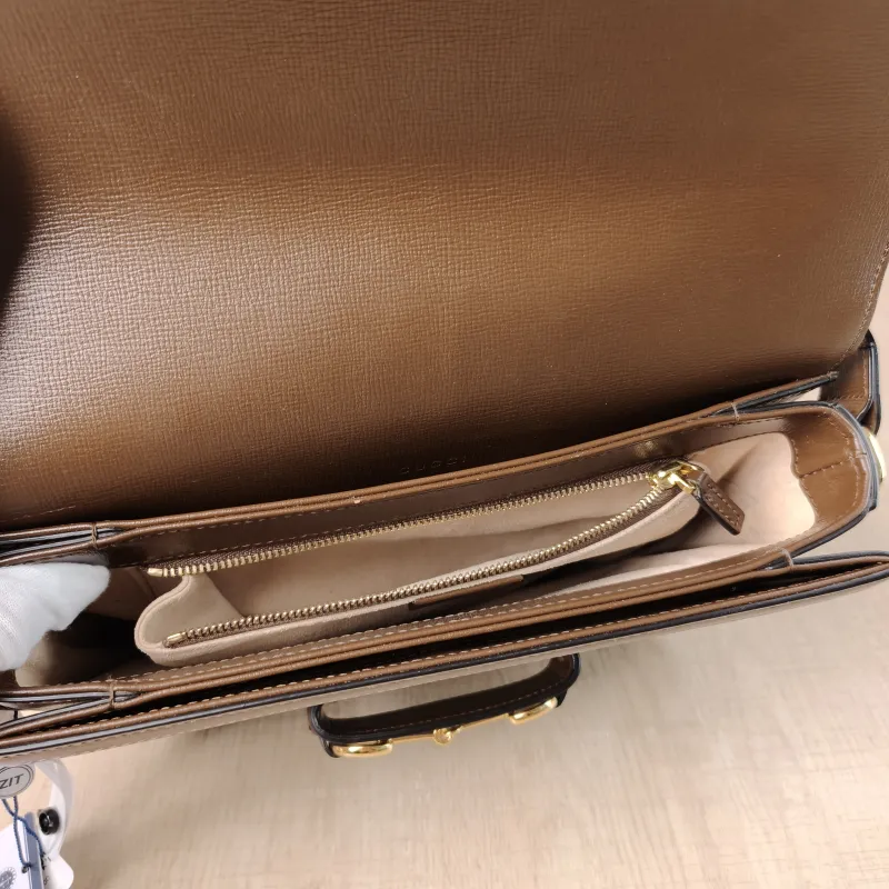 GUCCI Shoulder Bag Horsebit 1955 Horsebit Medium Monogram PVC Medium 25 × 8 × 18 cm — detail view 10 of 13