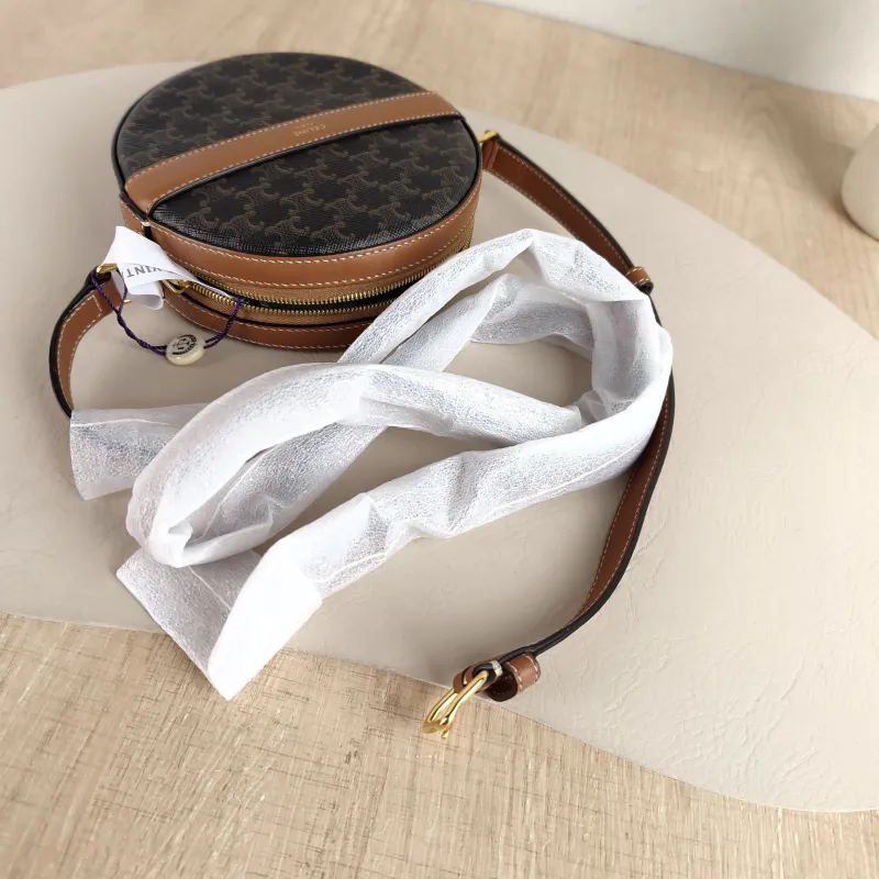 CELINE Crossbody Bag Triomphe Monogram PVC Mini 13.5 × 4 × 13.5 cm — detail view 1 of 10
