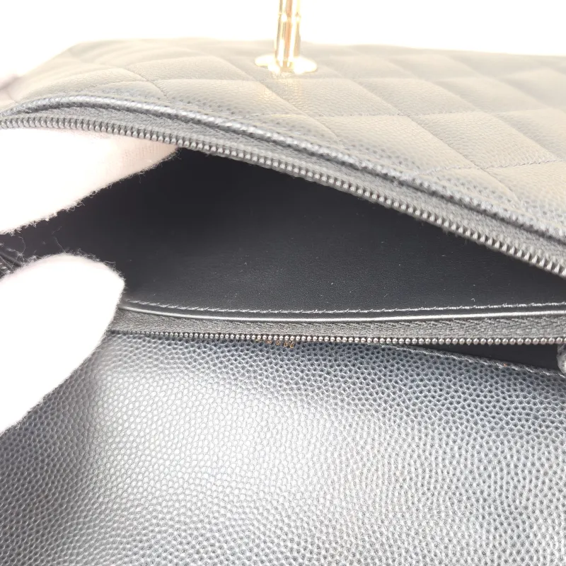 Chanel Backpack Backpack Black Grained Calfskin One Size18.2 × 5 × 14 cm — detail view 8 of 11