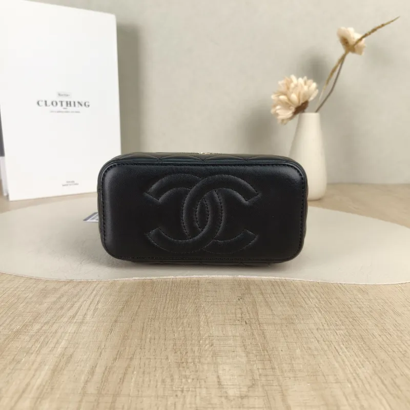 Chanel Crossbody Bag 24p Edition Box Bag Cosmetic Bag Black Lambskin 17 × 8 × 9.5 cm — cover view 5 of 5