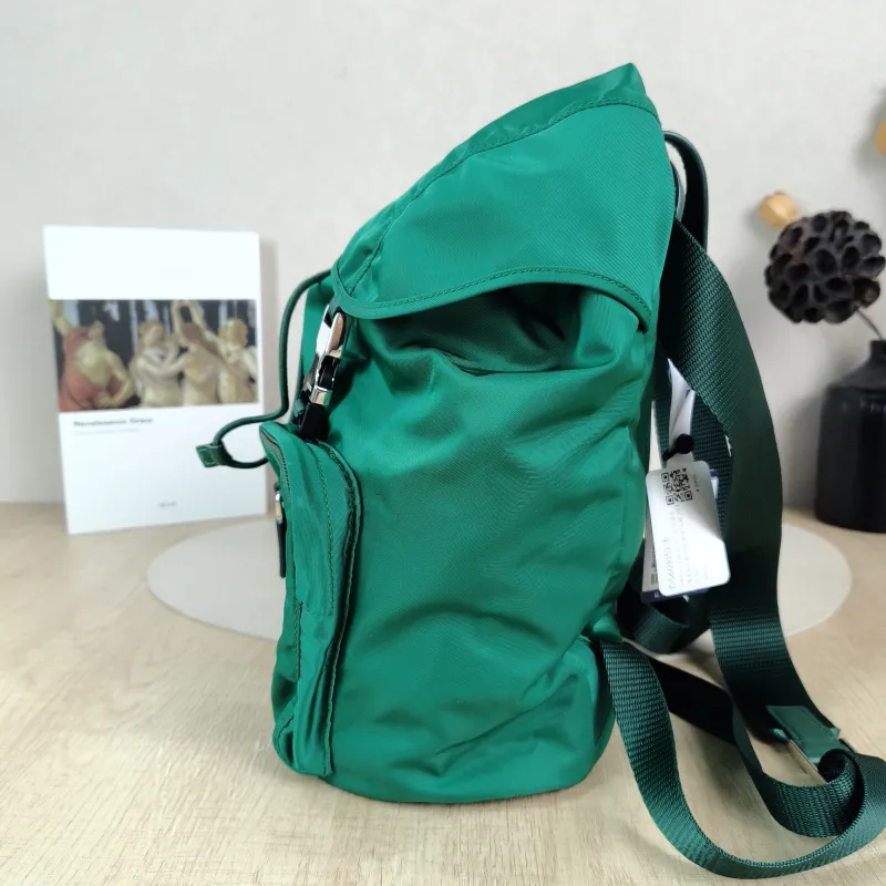 PRADA Backpack Nylon Backpack Green Nylon One Size 21 × 13 × 26 cm — detail view 1 of 11