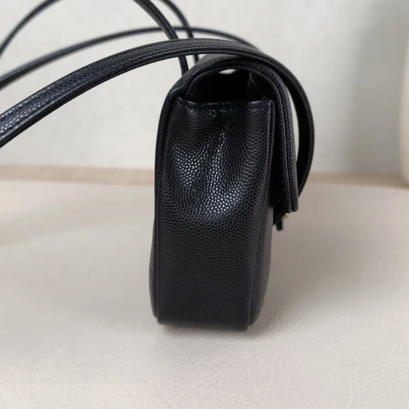 Chanel Crossbody Bag 26p preppy coco Black Grained Calfskin Mini 17 × 5 × 11.5 cm — detail view 6 of 12