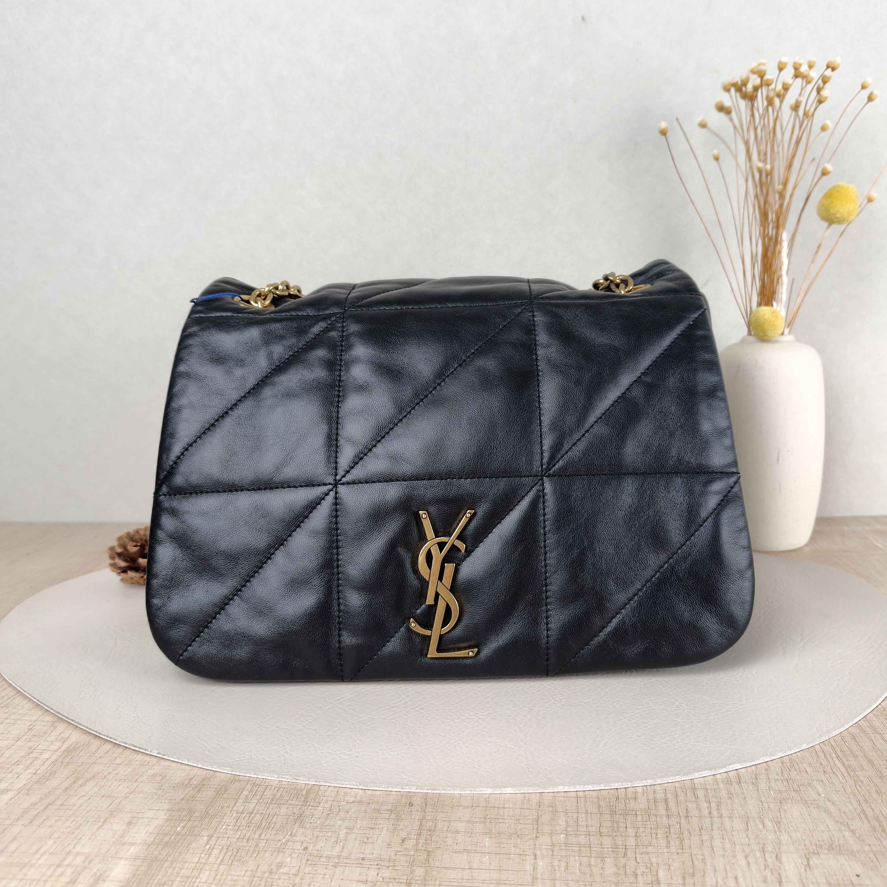 SAINT LAURENT Crossbody Bag Jamie 4.3 Chain Bag Black SL ambskin Medium29 × 9.5 × 21 cm