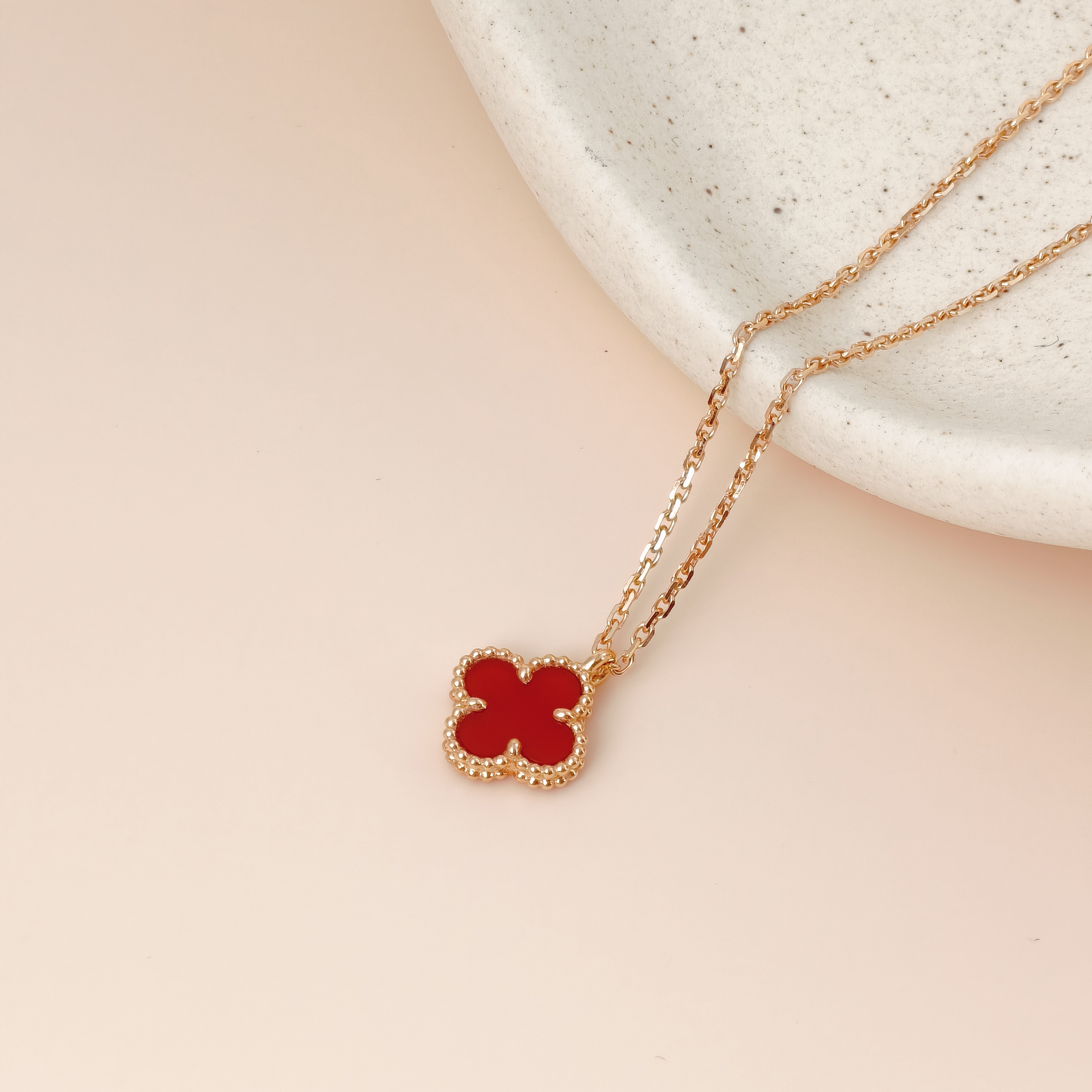 Van Cleef & Arpels Necklace Alhambra 18KR ose Gold Sweet Mini40cm — cover view 9 of 12
