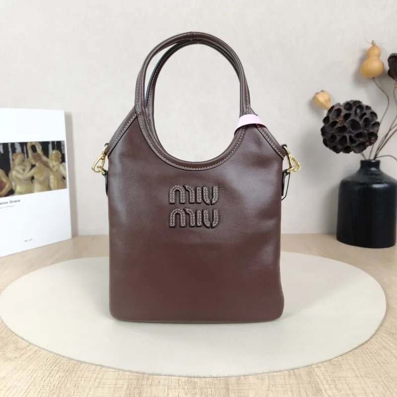 Miumiu Shoulder Bag IVY Tote Shopping Tote Calfskinmini20*24