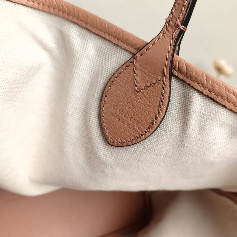 GUCCI Shoulder Bag ophidia GG Tote Bag Pink Canvas One Size 40 × 19 × 32 cm — detail view 8 of 12