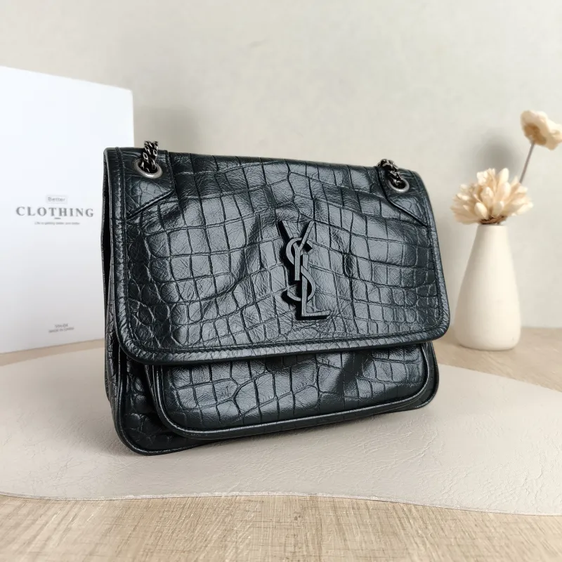 SAINT LAURENT Crossbody Bag Niki Green D Waxed Leather Small21 × 7.5 × 16 cm — cover view 5 of 5