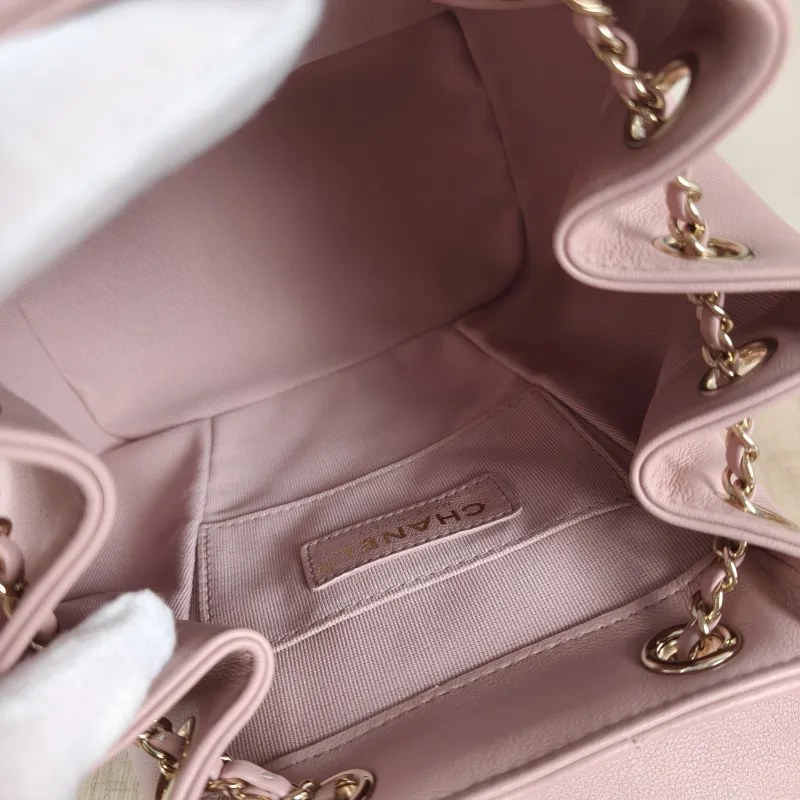 Chanel Backpack Duma Pink Calfskin Small 18 × 12 × 18.5 cm — detail view 4 of 11