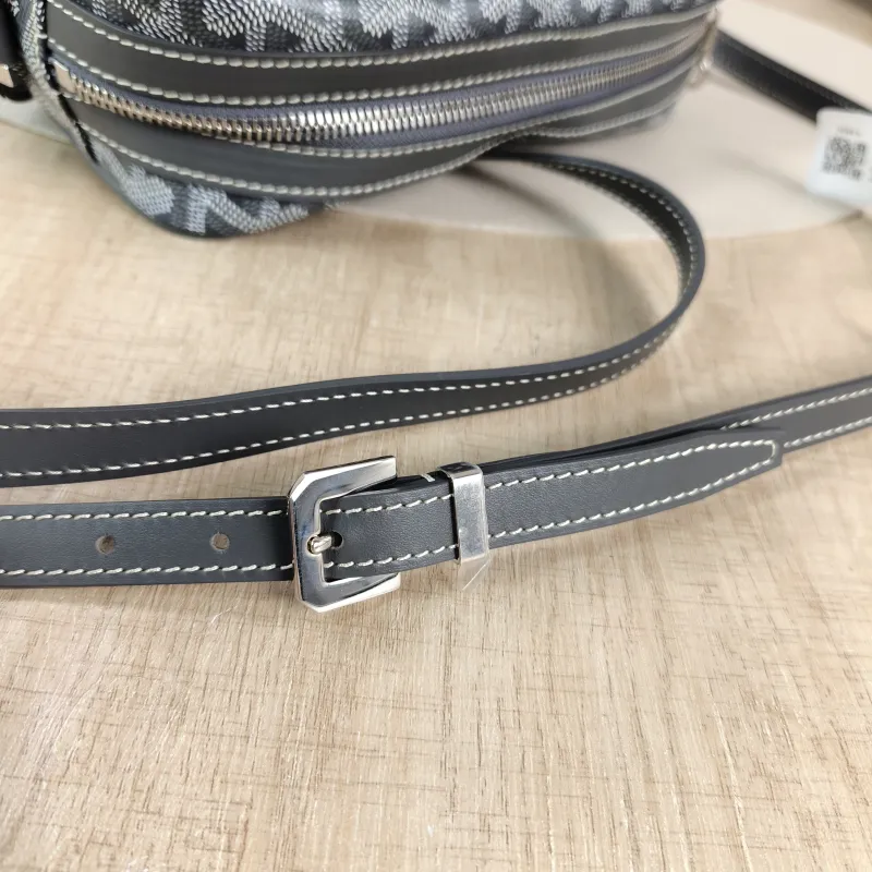 GOYARD Crossbody Bag Cap Vert Camera Bag Grey PVC Small 22 × 6.5 × 13 cm — detail view 4 of 10