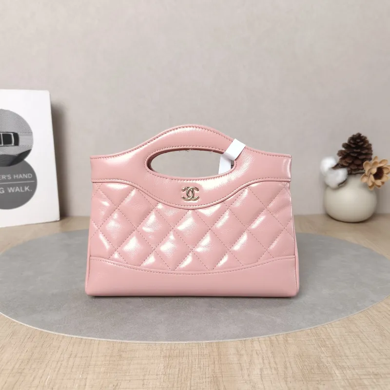 Chanel Crossbody Bag31Bag Pink Waxed Leathernano19 × 5 × 12 cm