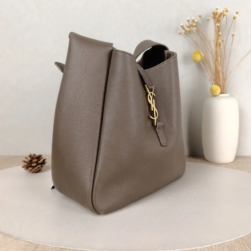 SAINT LAURENT Shoulder Bag LE 5 À 7 Hobo Calfskin Small 22 × 8.5 × 23 cm — cover view 2 of 5