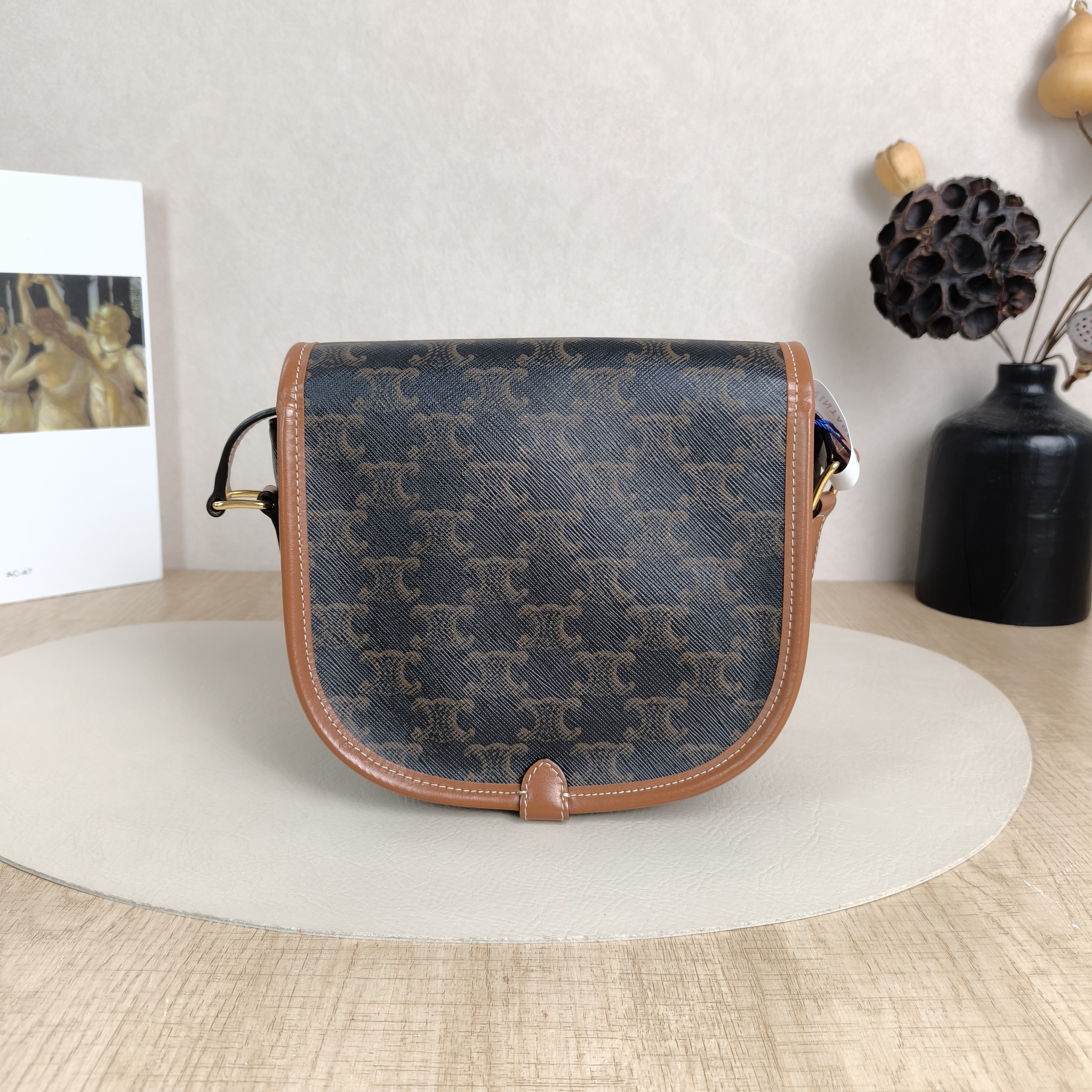 CELINE Crossbody Bag FOLCO Monogram PVC Medium18.5 × 8 × 17 cm — cover view 5 of 5