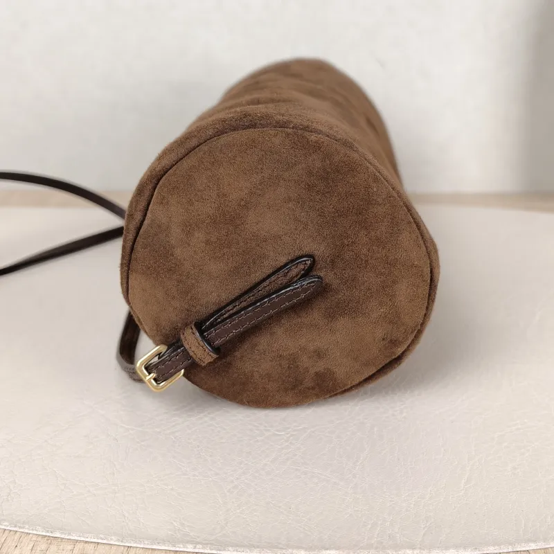 Miumiu Shoulder Bag logo Brown Suede One Size 22 × 9 × 9 cm — detail view 2 of 11