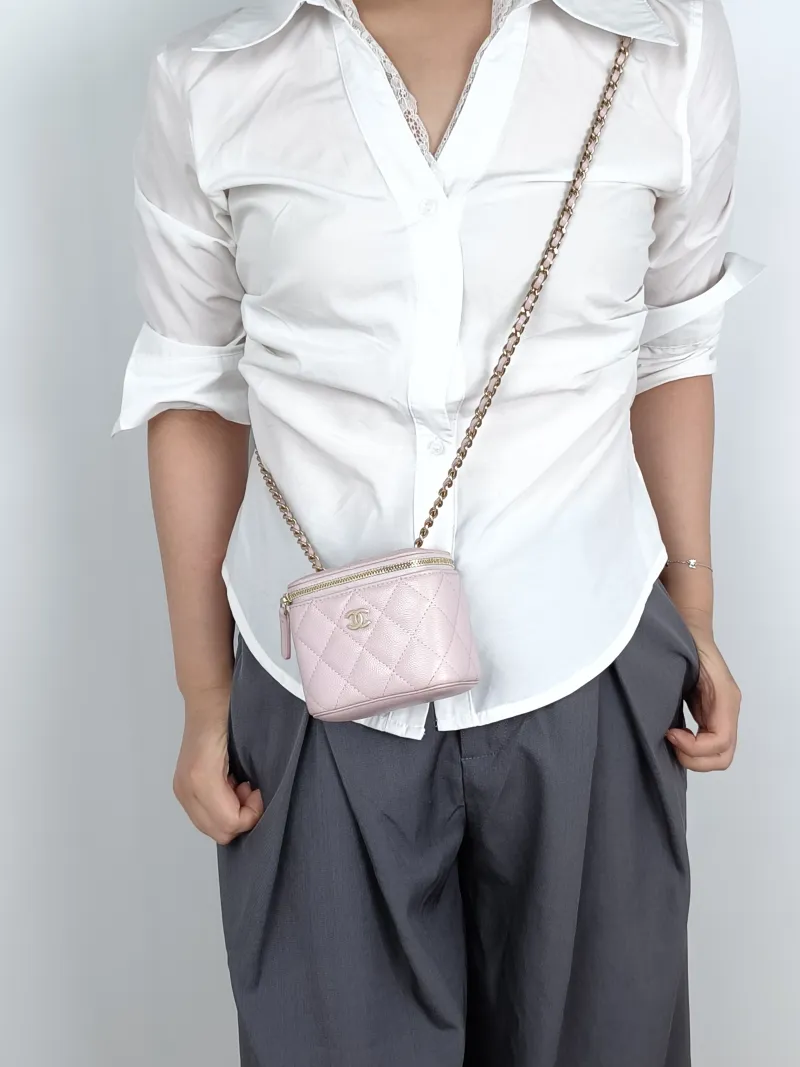Chanel Crossbody Bag Edition Calfskinmini11 × 7 × 9 cm — on-model view 2 of 2
