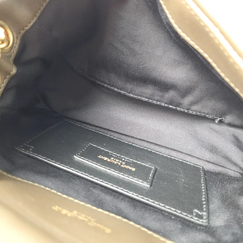 SAINT LAURENT Crossbody Bag Jamie 4.3 Chain Bag Green Lambskin Mini 20 × 7 × 12 cm — detail view 7 of 11