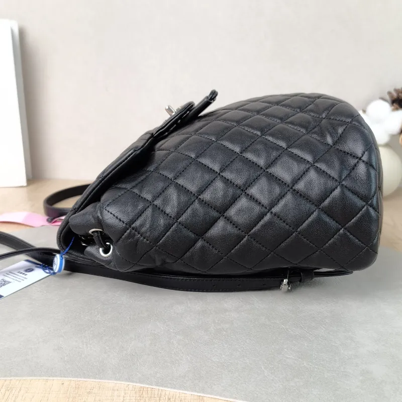 Chanel Backpack 23s Backpack Black Lambskin Large 20 × 12 × 25 cm 22 — detail view 11 of 11