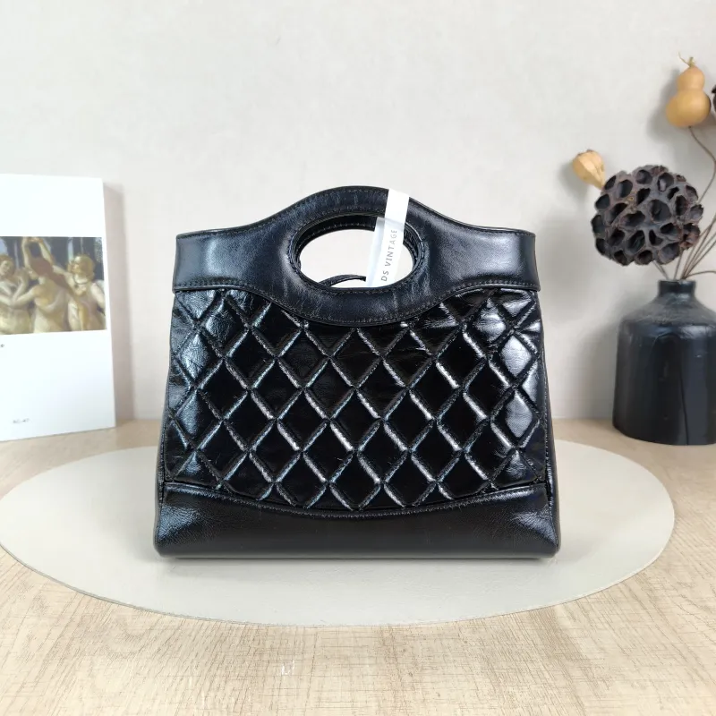 Chanel Crossbody Bag31Bag Black Waxed Leathermini23 × 5.5 × 22 cm — cover view 5 of 6