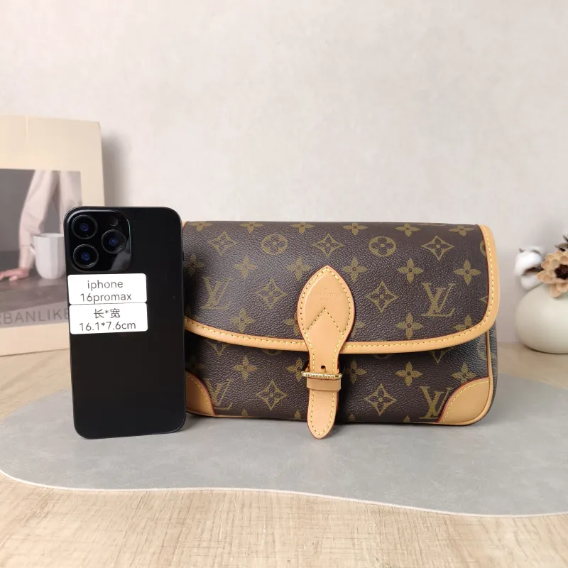 Louis Vuitton Crossbody Bag Diane Baguette Bag Shoulder Strap PVC Small 24 × 9 × 15 cm — cover view 2 of 6