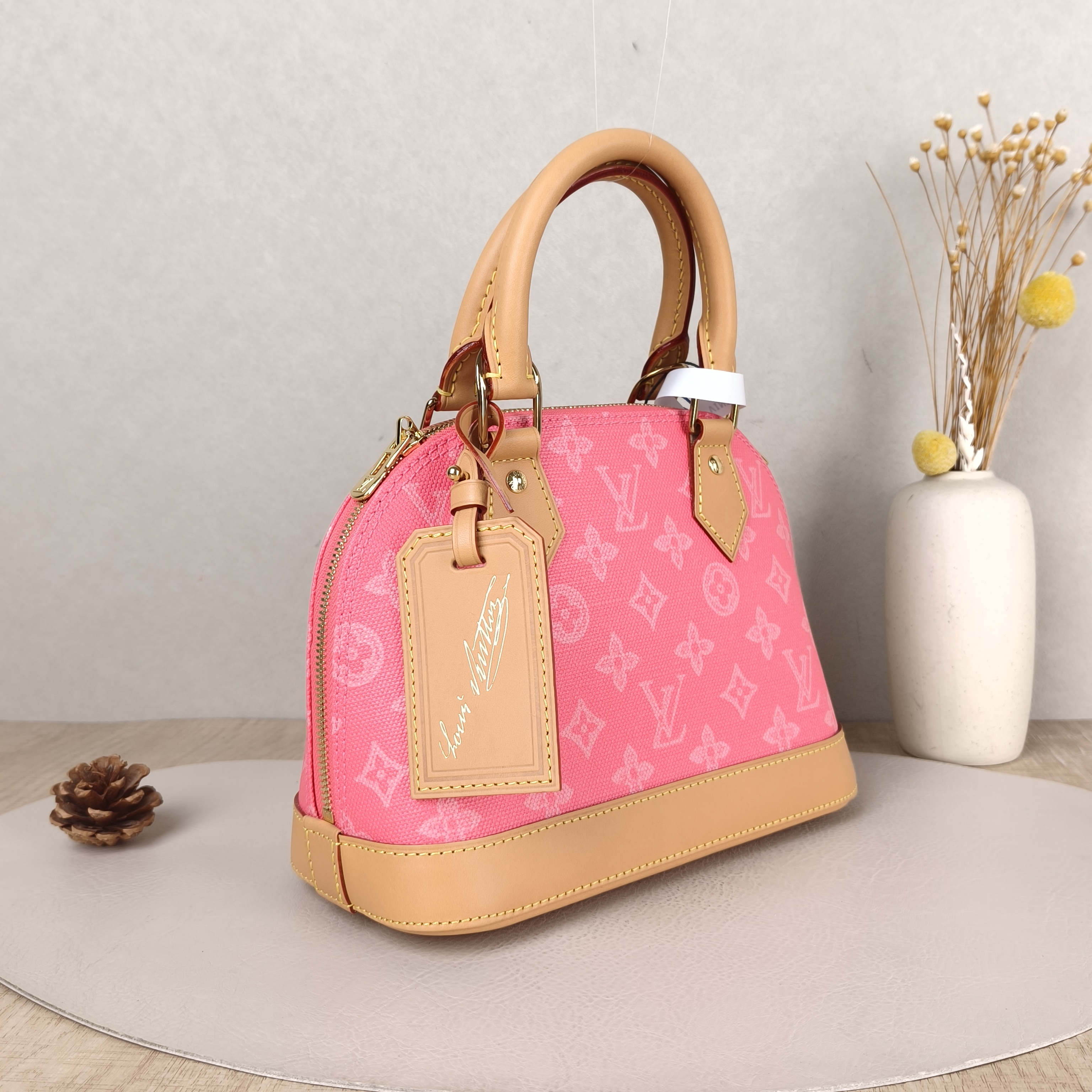 Louis Vuitton Top Handle Bag Alma BB Pink PVCBB23.5 × 11.5 × 17.5 cm — cover view 5 of 5