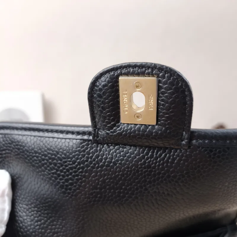 Chanel Backpack Backpack Black Grained Calfskin One Size24 × 5 × 17 cm — detail view 8 of 15