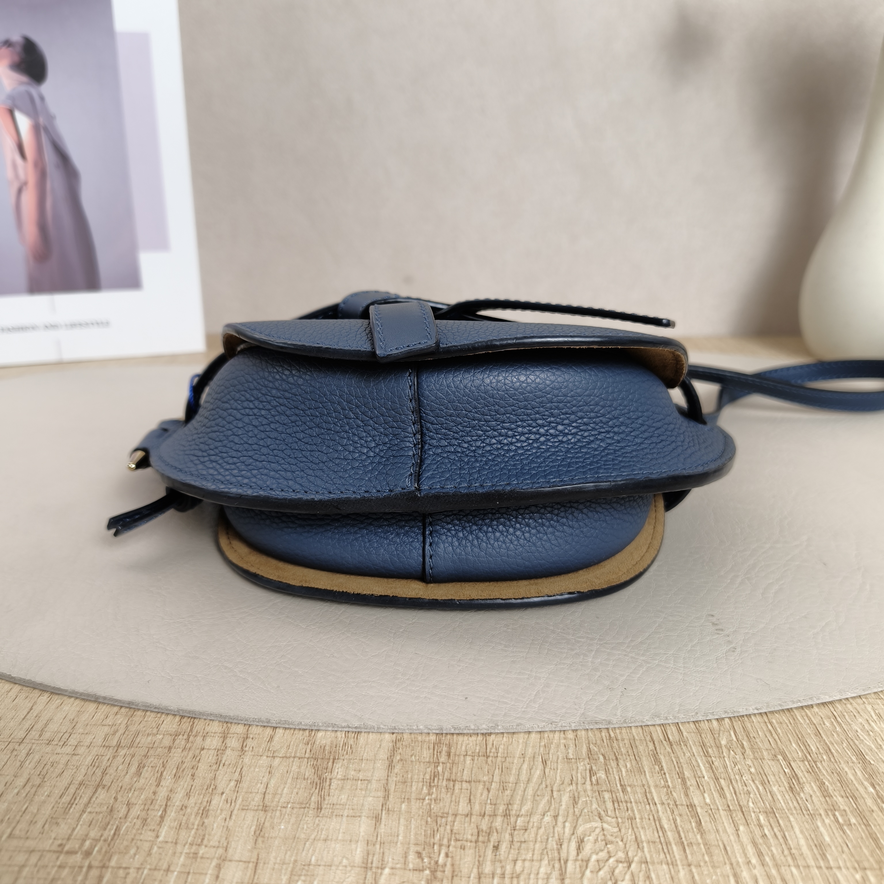 LOEWE Crossbody Bag Gate Blue Calfskin15 × 8 × 12.5 cm — cover view 2 of 9