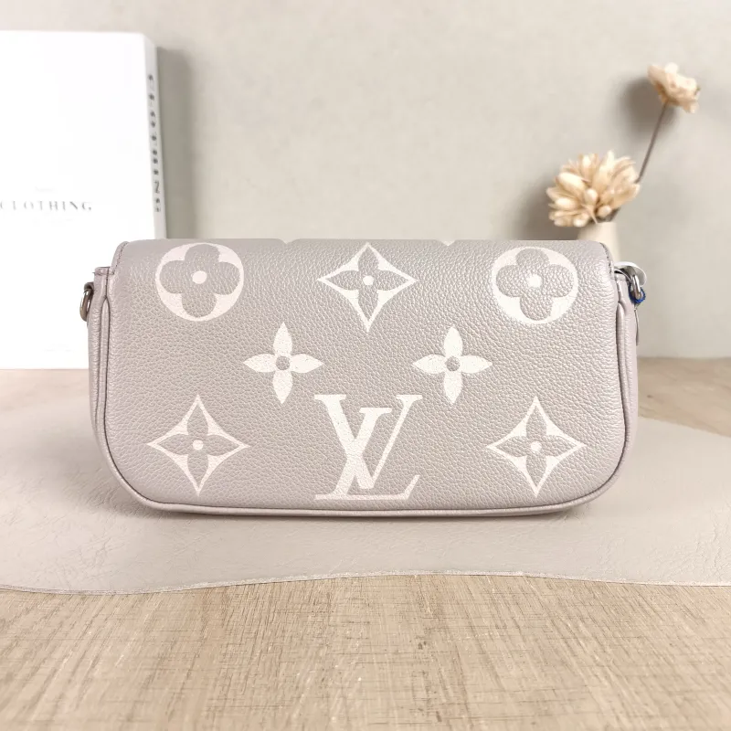Louis Vuitton Crossbody Bag IVY Grey · White Monogram Empreinte Embossed Calfskin Small 23.5 × 4.3 × 12 cm — cover view 5 of 5