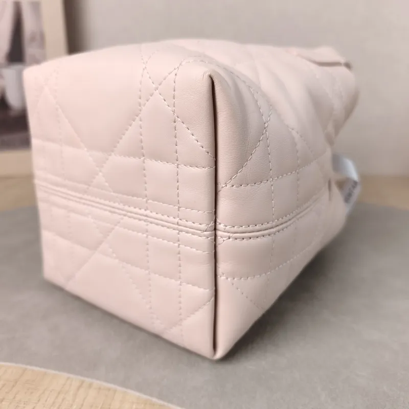DIOR Top Handle Bag TOUJOURS Edition Pink Calfskin Mini 13 × 12 × 15 cm — detail view 8 of 13
