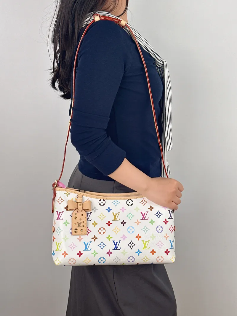 Louis Vuitton Shoulder Bag Carryall East West Multicolore PVC One Size 36 × 10 × 19 cm — on-model view 2 of 2