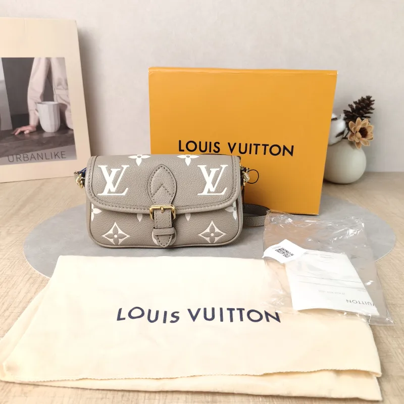 Louis Vuitton Crossbody Bag Diane Baguette Bag Empreinte Embossed Calfskin nano 19 × 6 × 10.5 cm — cover view 6 of 6