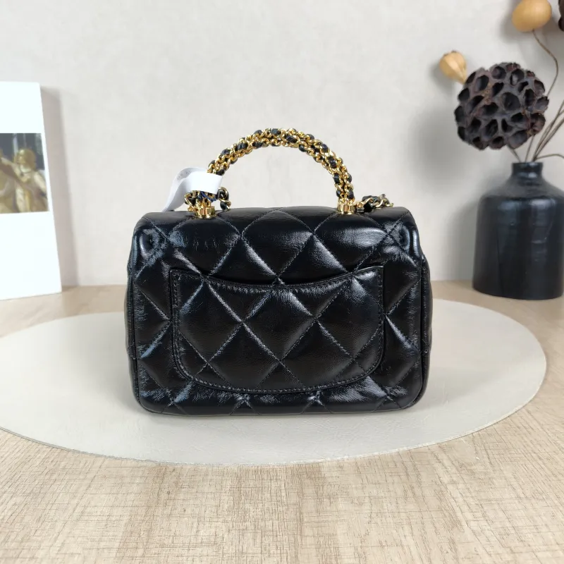 Chanel Crossbody Bag Black Lambskinmini19 × 8.5 × 14 cm — cover view 5 of 5