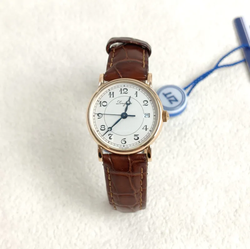LONGINES Watch Collection Watch White18KR ose Gold One Size26.5
