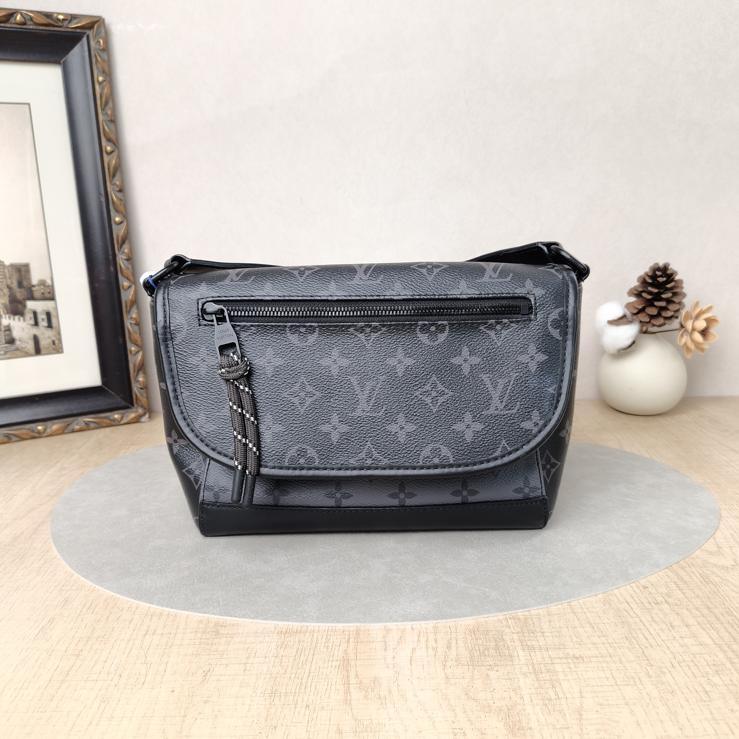 Louis Vuitton Crossbody Bag Pulse Messenger Bag Monogram PVC One Size26.6 × 11 × 17 cm