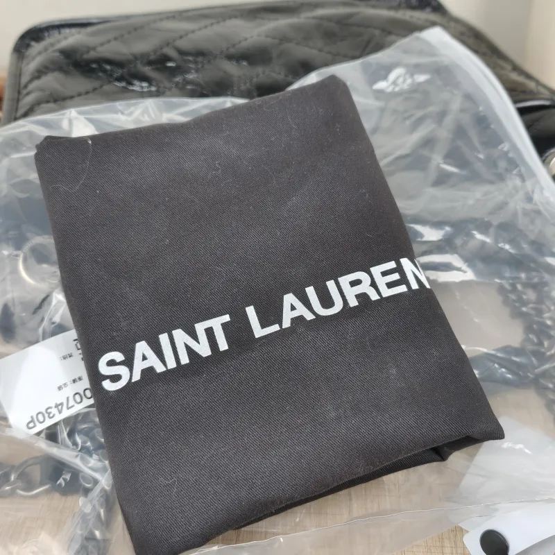 SAINT LAURENT Crossbody Bag Niki D Waxed Leather Calfskin Medium 28 × 8.5 × 20 cm — detail view 7 of 14