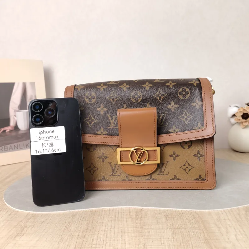 Louis Vuitton Crossbody Bag Dauphine Monogram PVC Medium 25 × 10.5 × 17 cm — cover view 5 of 5