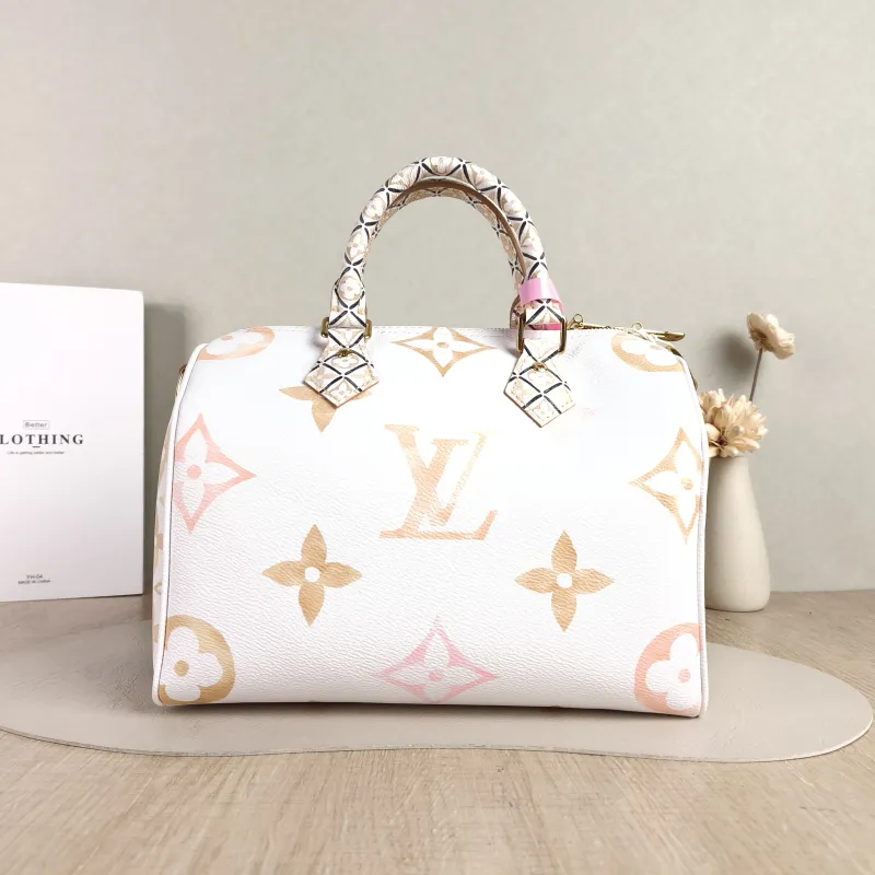 Louis Vuitton Top Handle Bag Speedy25 PVC One Size 25 × 15 × 19 cm
