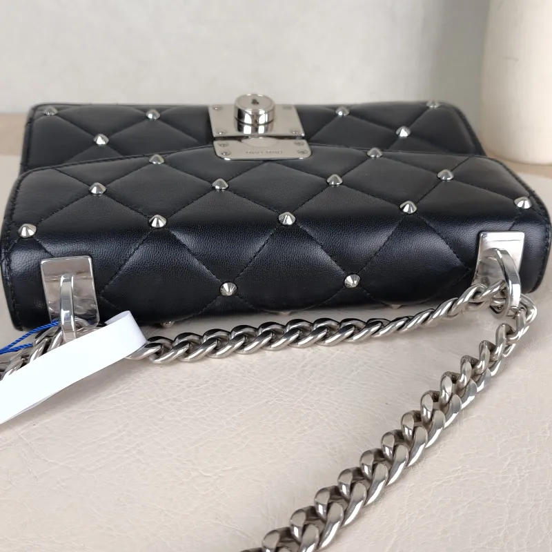 Miumiu Crossbody Bag Crossbody Bag Black Lambskin One Size20 × 4 × 13 cm — detail view 8 of 13