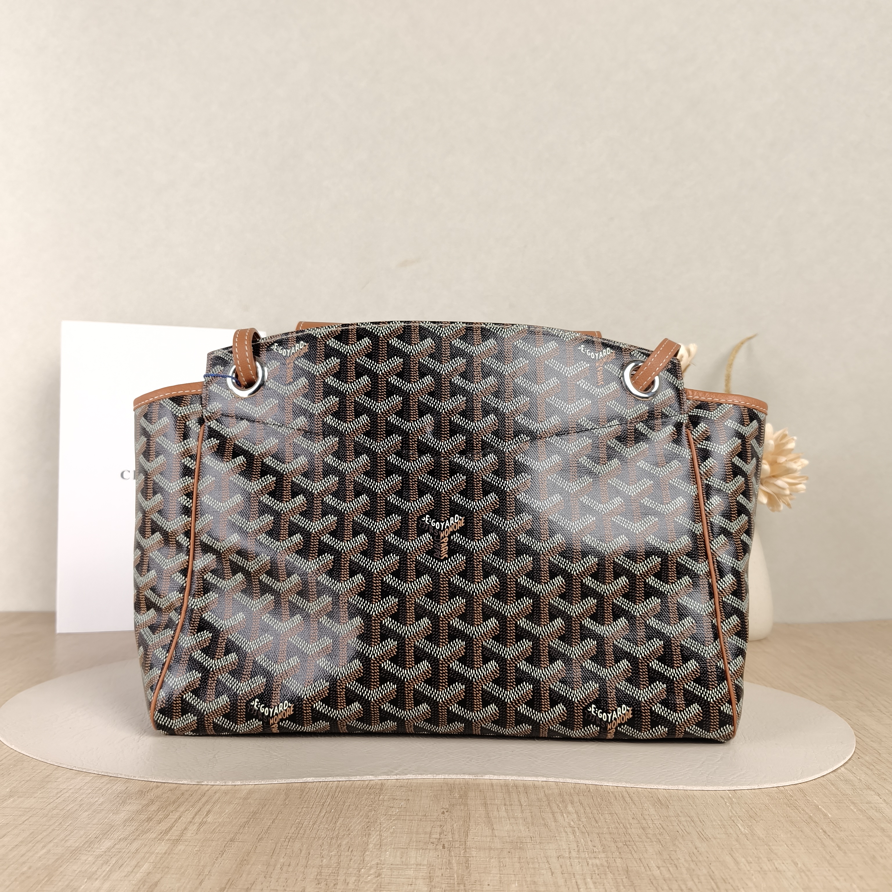 GOYARD Shoulder Bag Rouette Shoulder Bag Brown PVC Small31 × 14 × 23 cm