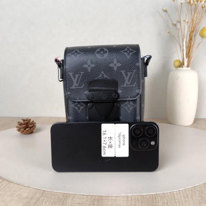 Louis Vuitton Crossbody Bag S-Lock Vertical Box Monogram PV Cmini12 × 7 × 19 cm — cover view 2 of 5