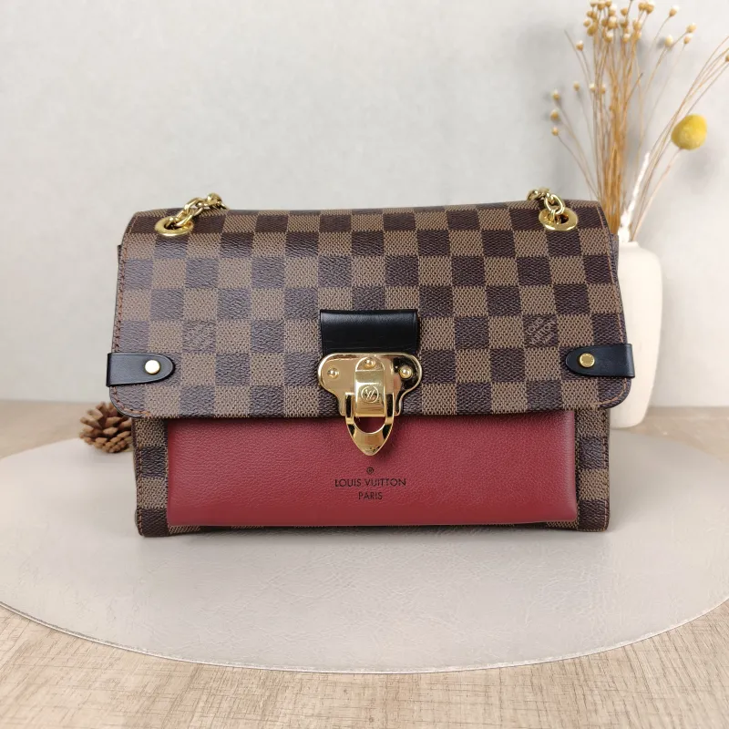 Louis Vuitton Shoulder Bag VAVIN Red · PVC Small 25 × 9.5 × 17 cm